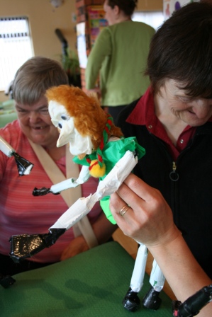 Arts in disability puppet workshops with Artastic